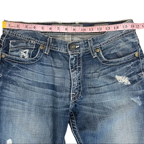 BKE Tyson Mens Jeans - Size 32R - Relaxed - Distressed - Picture 5 of 11